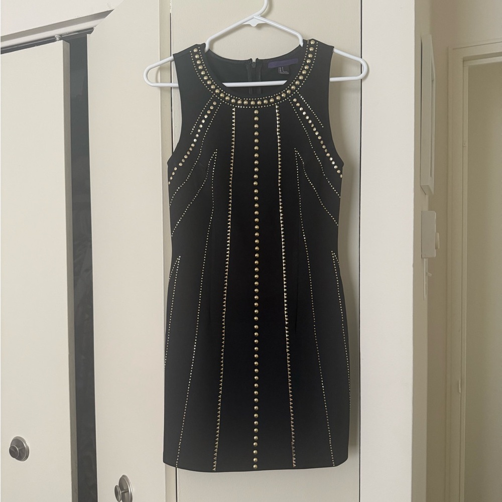 Forever 21 Black Dress with Gold Studs